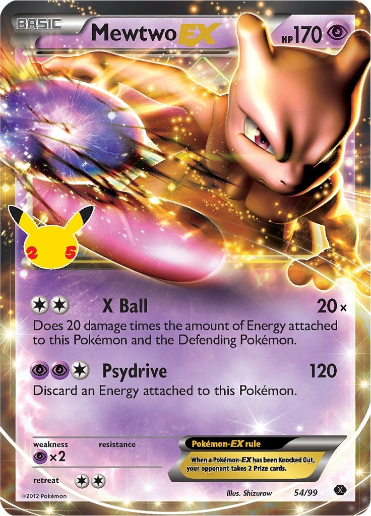 Image for Mewtwo EX (54/99) (Celebrations: Classic Collection) (CCC) - Pokemon