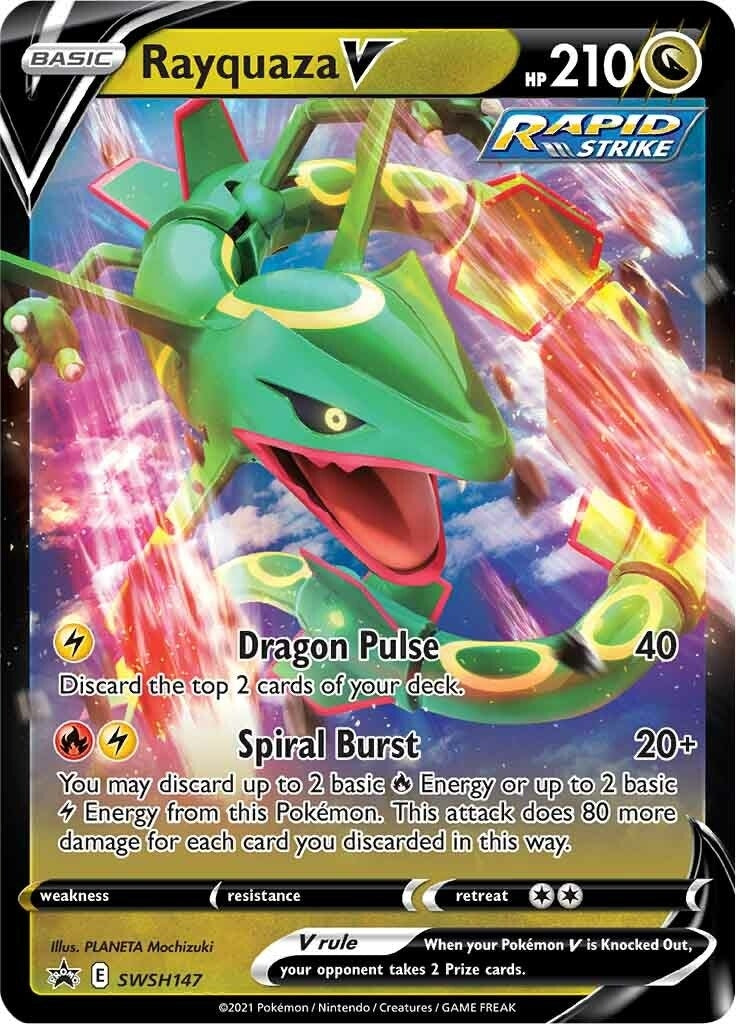 Image for Rayquaza V - SWSH147 (SWSH147) (SWSH: Sword & Shield Promo Cards) (SWSD) - Pokemon