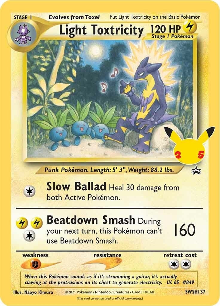 Image for Light Toxtricity - SWSH137 (SWSH137) (SWSH: Sword & Shield Promo Cards) (SWSD) - Pokemon