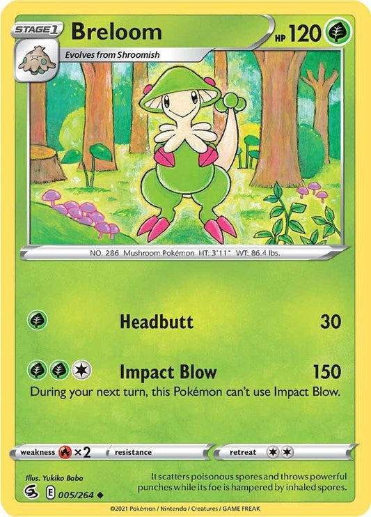 Image for Breloom (005/264) (SWSH08: Fusion Strike) (SWSH08) - Pokemon