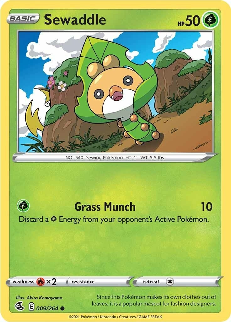 Image for Sewaddle (009/264) (SWSH08: Fusion Strike) (SWSH08) - Pokemon