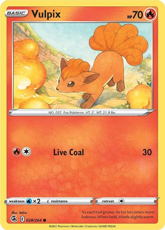 Image for Vulpix (28) (028/264) (SWSH08: Fusion Strike) (SWSH08) - Pokemon