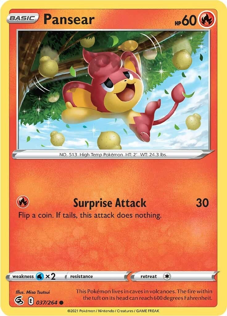 Image for Pansear (037/264) (SWSH08: Fusion Strike) (SWSH08) - Pokemon