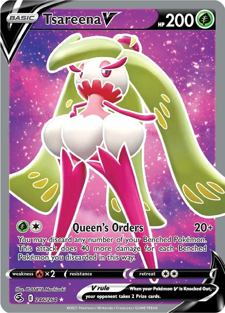 Image for Tsareena V (Full Art) (246/264) (SWSH08: Fusion Strike) (SWSH08) - Pokemon