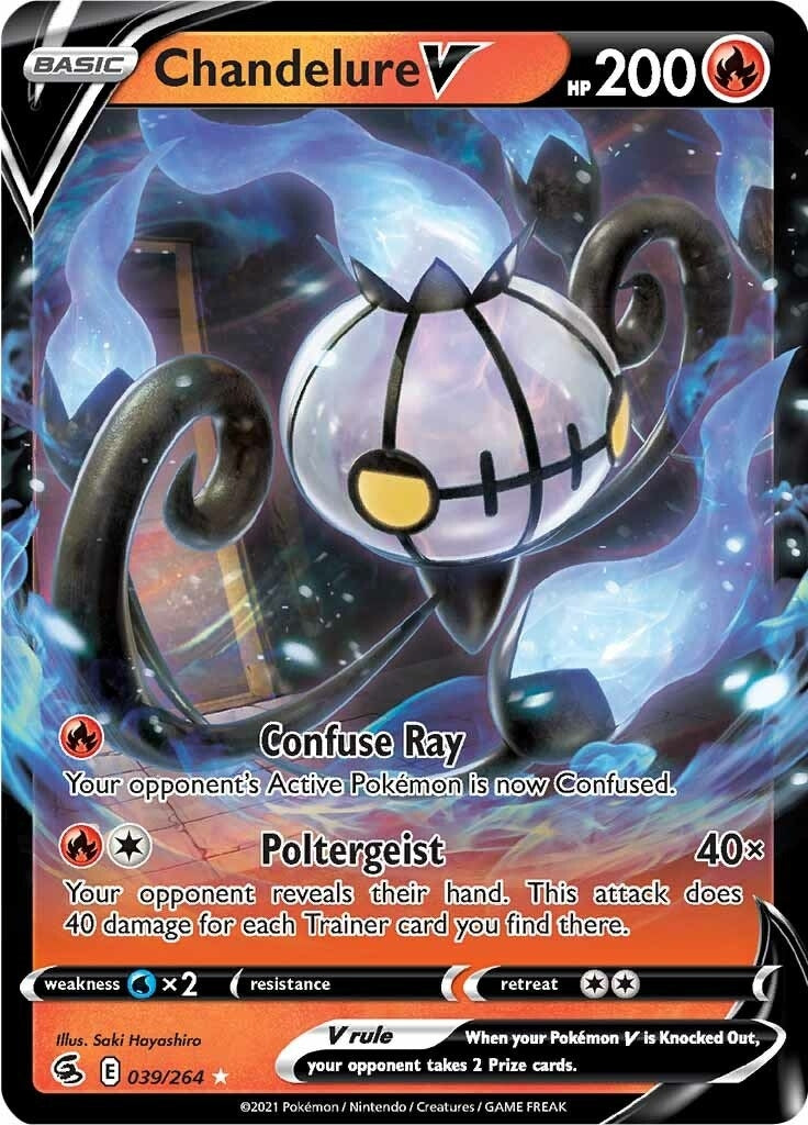 Image for Chandelure V (039/264) (SWSH08: Fusion Strike) (SWSH08) - Pokemon