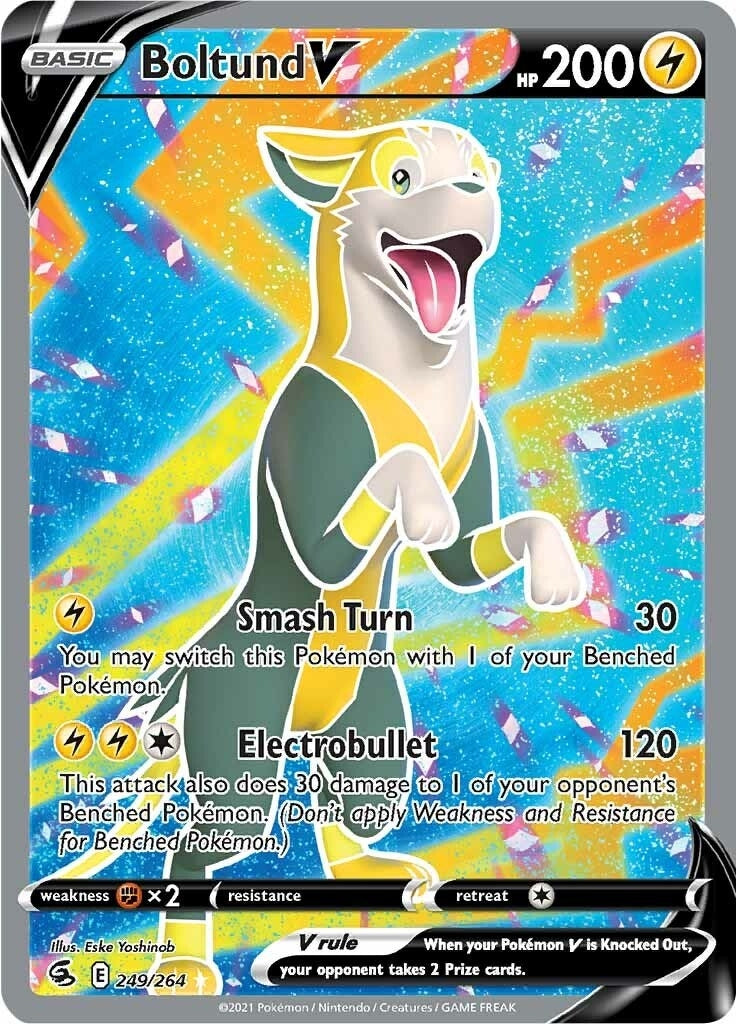 Image for Boltund V (Full Art) (249/264) (SWSH08: Fusion Strike) (SWSH08) - Pokemon