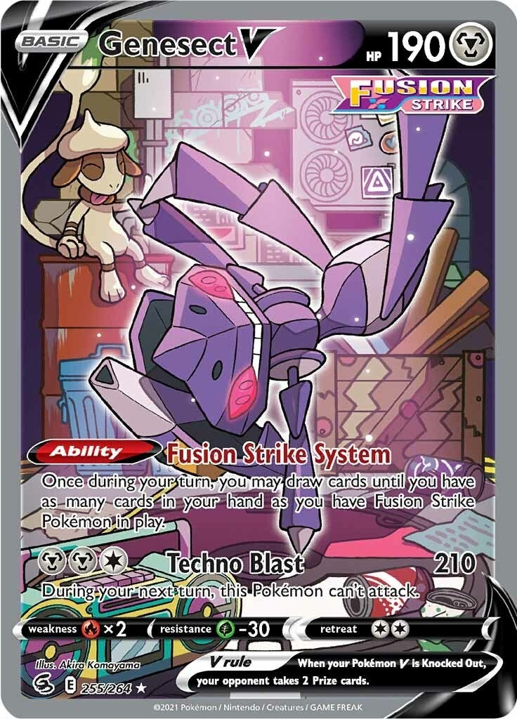 Image for Genesect V (Alternate Full Art) (255/264) (SWSH08: Fusion Strike) (SWSH08) - Pokemon