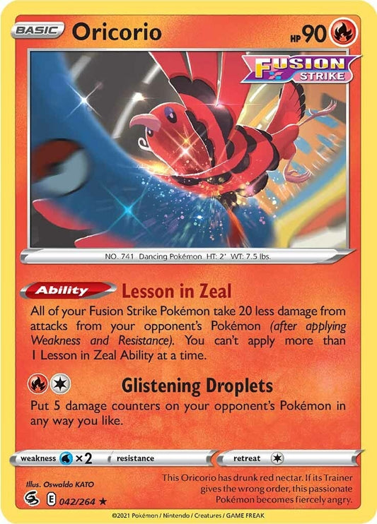 Image for Oricorio (042/264) (SWSH08: Fusion Strike) (SWSH08) - Pokemon
