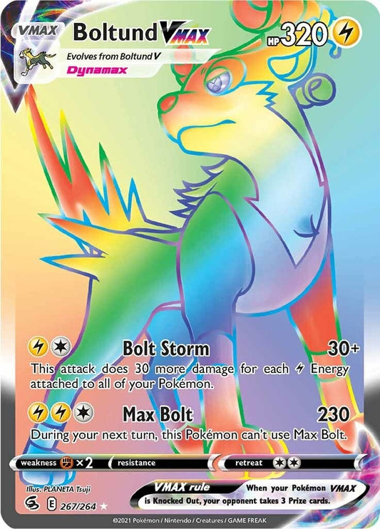 Image for Boltund VMAX (Secret) (267/264) (SWSH08: Fusion Strike) (SWSH08) - Pokemon