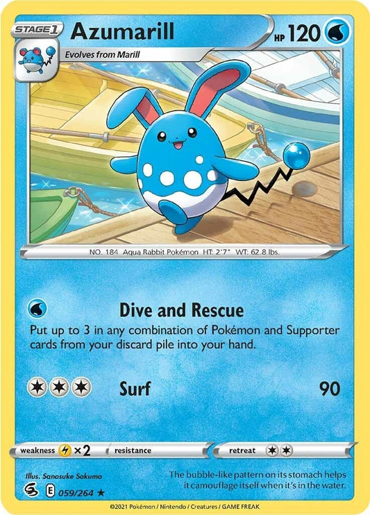 Image for Azumarill (059/264) (SWSH08: Fusion Strike) (SWSH08) - Pokemon