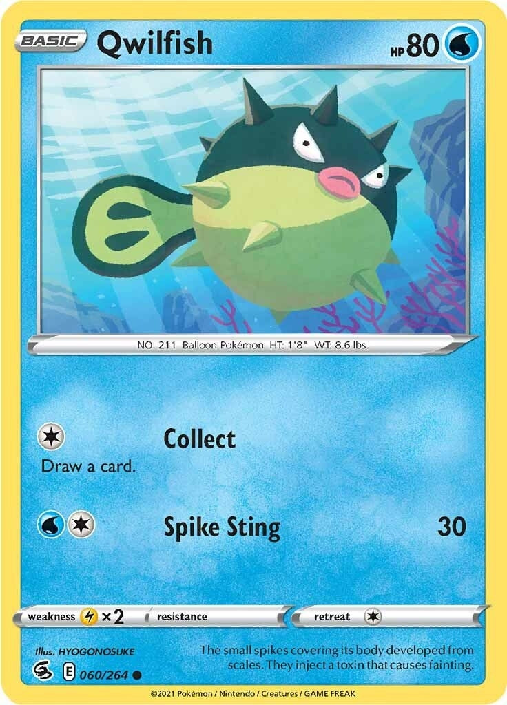 Image for Qwilfish (060/264) (SWSH08: Fusion Strike) (SWSH08) - Pokemon