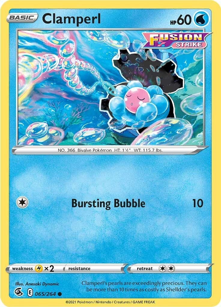 Image for Clamperl (065/264) (SWSH08: Fusion Strike) (SWSH08) - Pokemon
