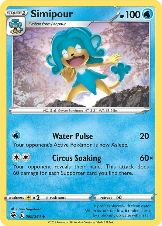 Image for Simipour (069/264) (SWSH08: Fusion Strike) (SWSH08) - Pokemon