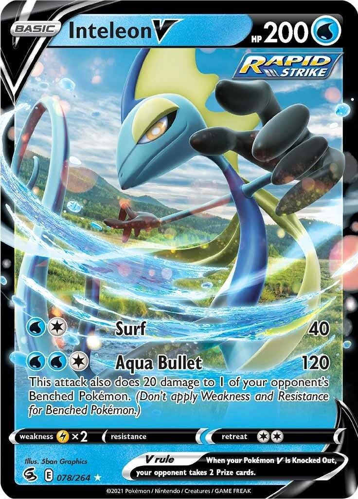 Image for Inteleon V (078/264) (SWSH08: Fusion Strike) (SWSH08) - Pokemon