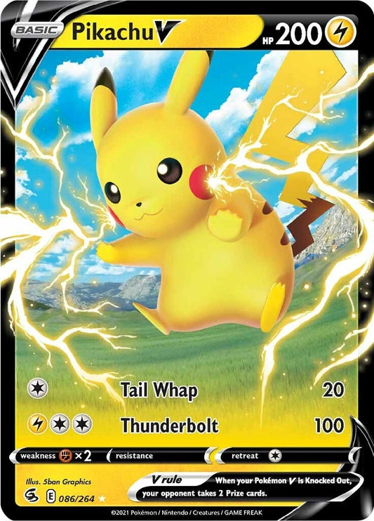 Pikachu V (086/264) (SWSH08: Fusion Strike)