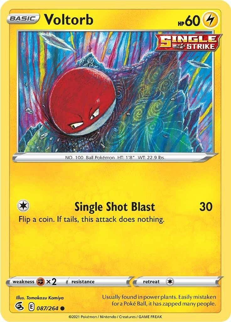 Image for Voltorb (087/264) (SWSH08: Fusion Strike) (SWSH08) - Pokemon
