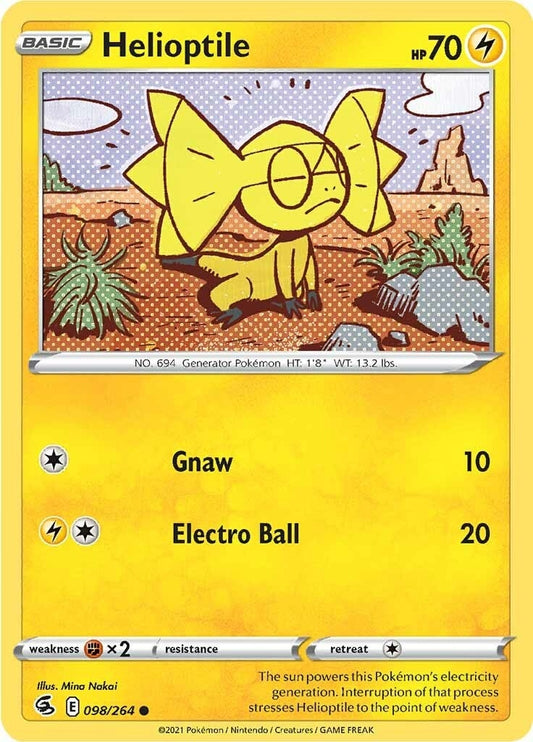 Image for Helioptile (098/264) (SWSH08: Fusion Strike) (SWSH08) - Pokemon