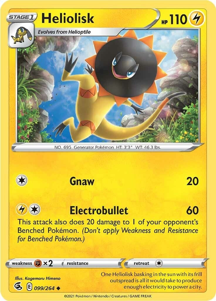 Image for Heliolisk (099/264) (SWSH08: Fusion Strike) (SWSH08) - Pokemon