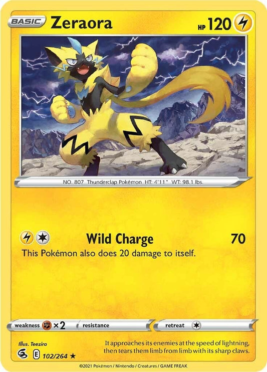 Image for Zeraora (102/264) (SWSH08: Fusion Strike) (SWSH08) - Pokemon