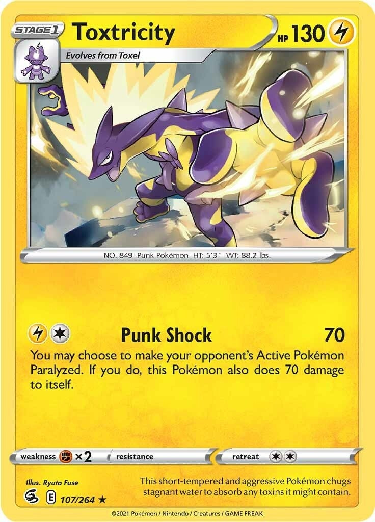 Image for Toxtricity (107) (107/264) (SWSH08: Fusion Strike) (SWSH08) - Pokemon