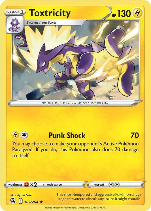 Image for Toxtricity (107) (107/264) (SWSH08: Fusion Strike) (SWSH08) - Pokemon