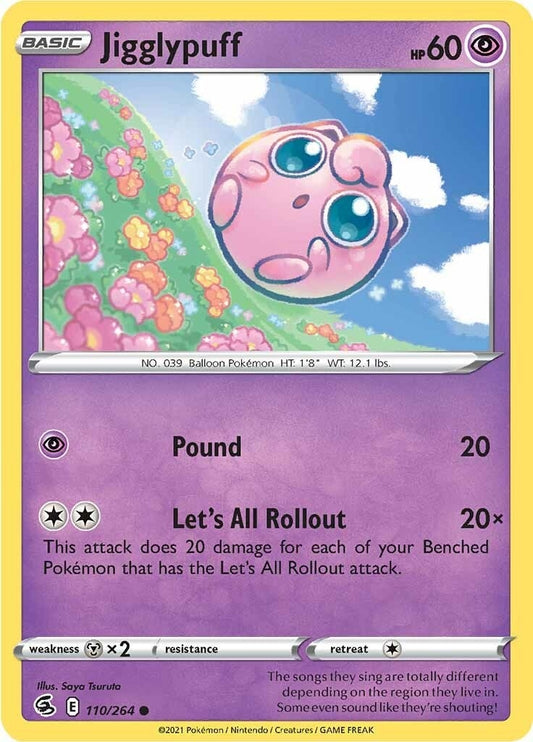 Image for Jigglypuff (110/264) (SWSH08: Fusion Strike) (SWSH08) - Pokemon