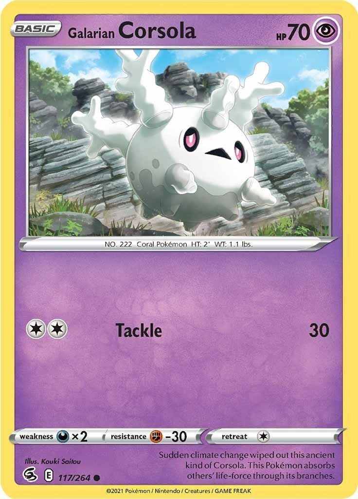 Image for Galarian Corsola (117/264) (SWSH08: Fusion Strike) (SWSH08) - Pokemon