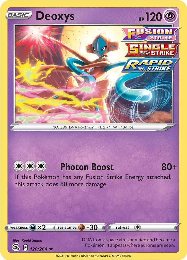 Image for Deoxys (120/264) (SWSH08: Fusion Strike) (SWSH08) - Pokemon