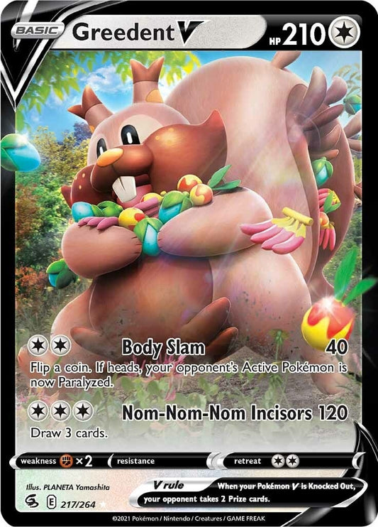Image for Greedent V (217/264) (SWSH08: Fusion Strike) (SWSH08) - Pokemon