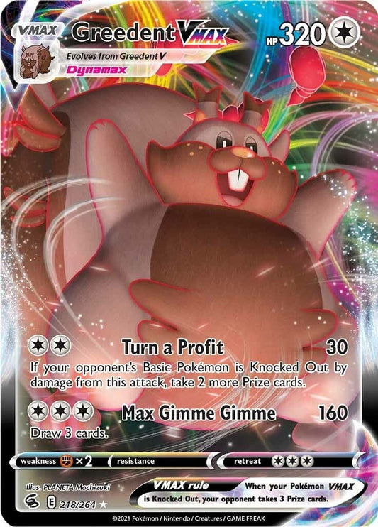 Greedent VMAX (218/264) (SWSH08: Fusion Strike)