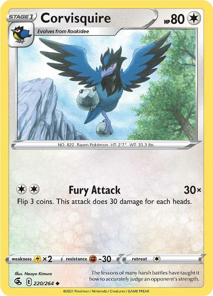 Image for Corvisquire (220/264) (SWSH08: Fusion Strike) (SWSH08) - Pokemon