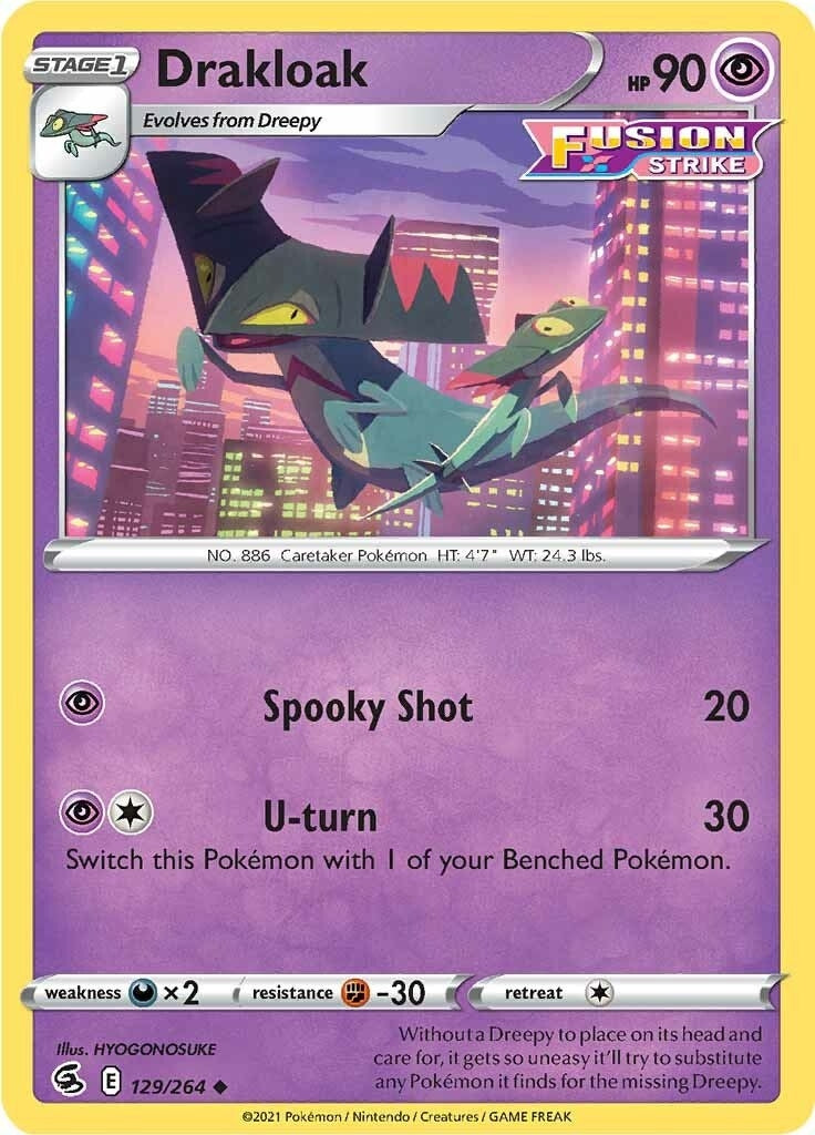 Image for Drakloak (129/264) (SWSH08: Fusion Strike) (SWSH08) - Pokemon