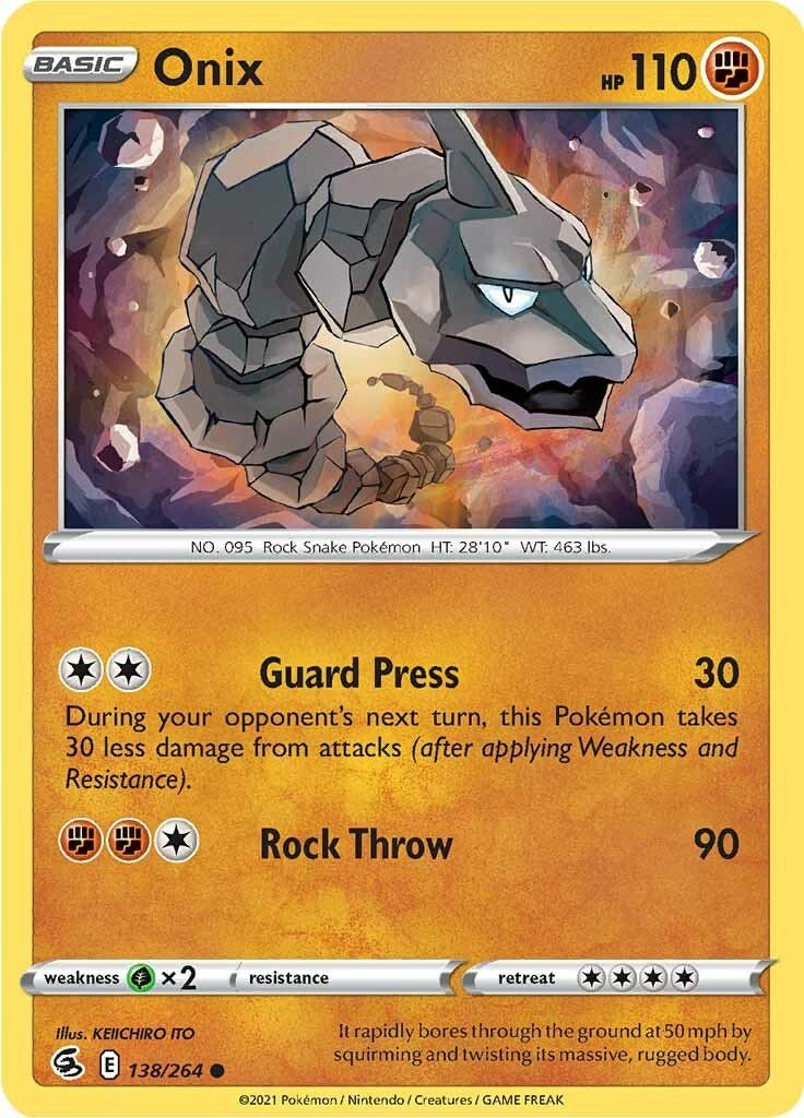Image for Onix (138/264) (SWSH08: Fusion Strike) (SWSH08) - Pokemon