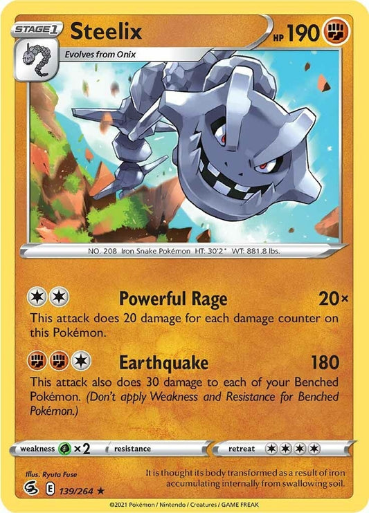 Image for Steelix (139/264) (SWSH08: Fusion Strike) (SWSH08) - Pokemon