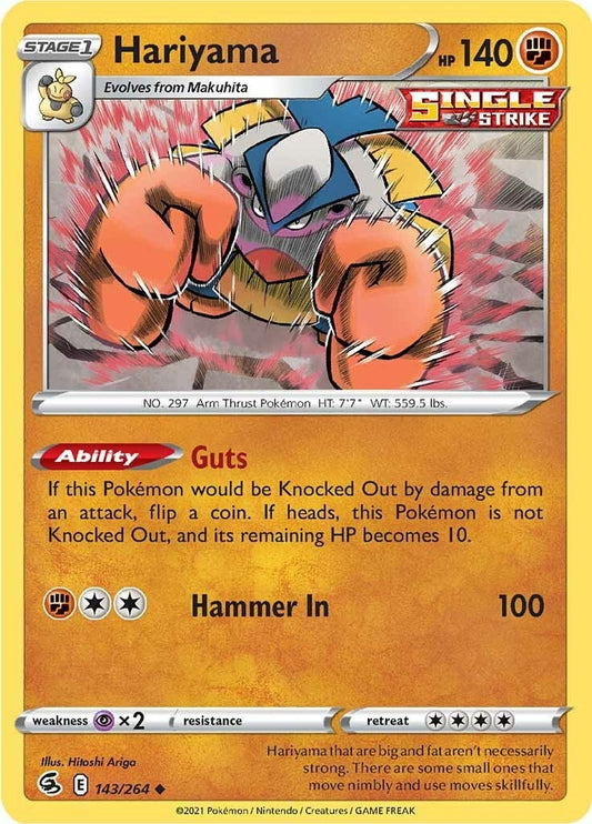 Image for Hariyama (143/264) (SWSH08: Fusion Strike) (SWSH08) - Pokemon