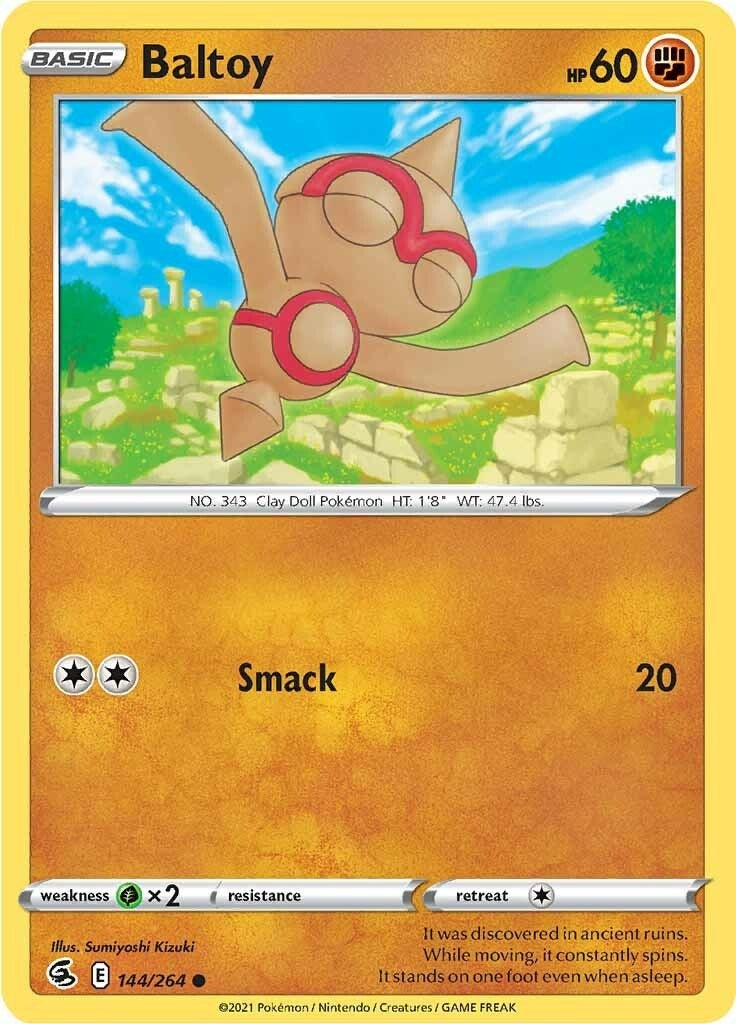 Image for Baltoy (144/264) (SWSH08: Fusion Strike) (SWSH08) - Pokemon