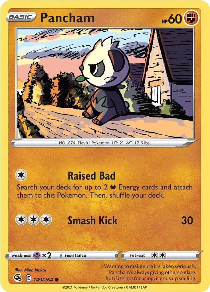 Image for Pancham (149/264) (SWSH08: Fusion Strike) (SWSH08) - Pokemon