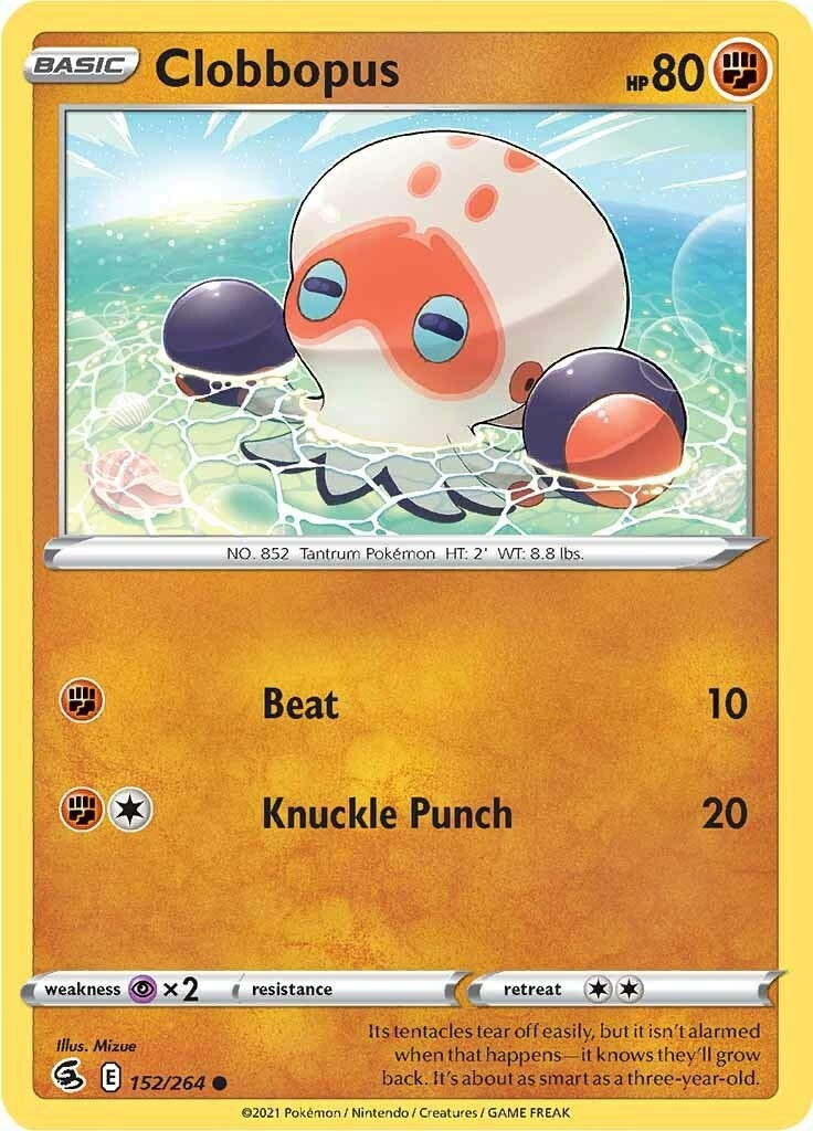 Image for Clobbopus (152/264) (SWSH08: Fusion Strike) (SWSH08) - Pokemon