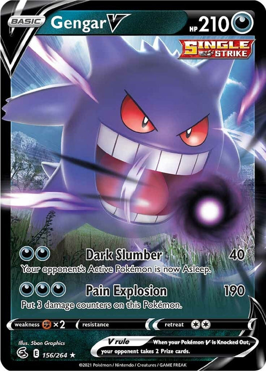 Image for Gengar V (156/264) (SWSH08: Fusion Strike) (SWSH08) - Pokemon
