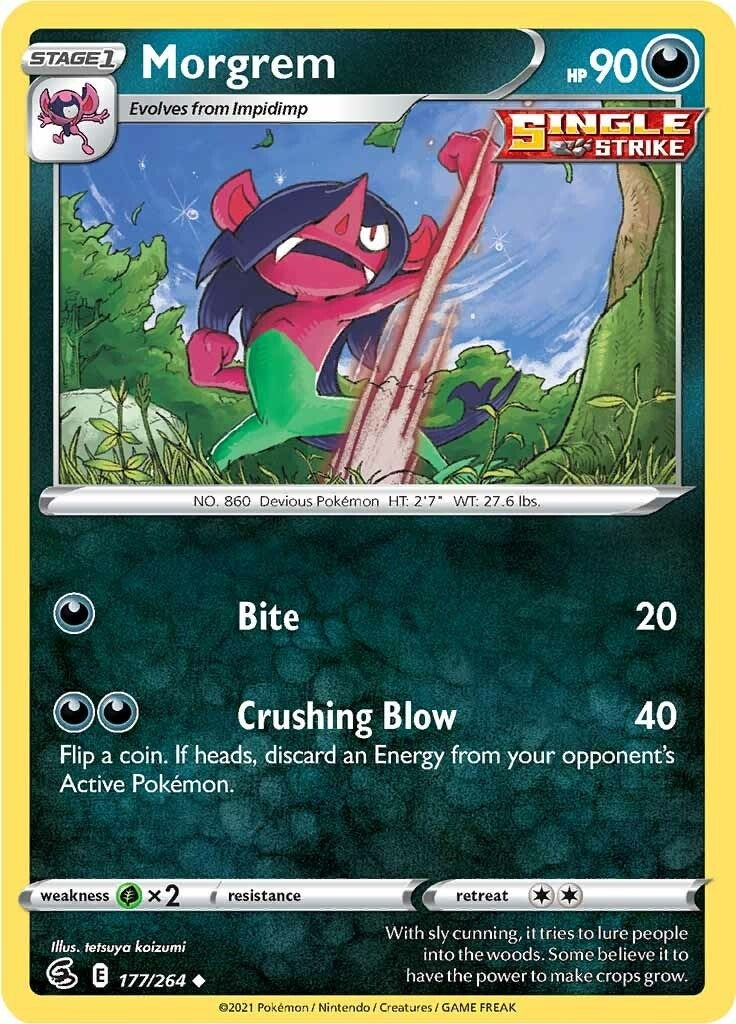 Image for Morgrem (177/264) (SWSH08: Fusion Strike) (SWSH08) - Pokemon