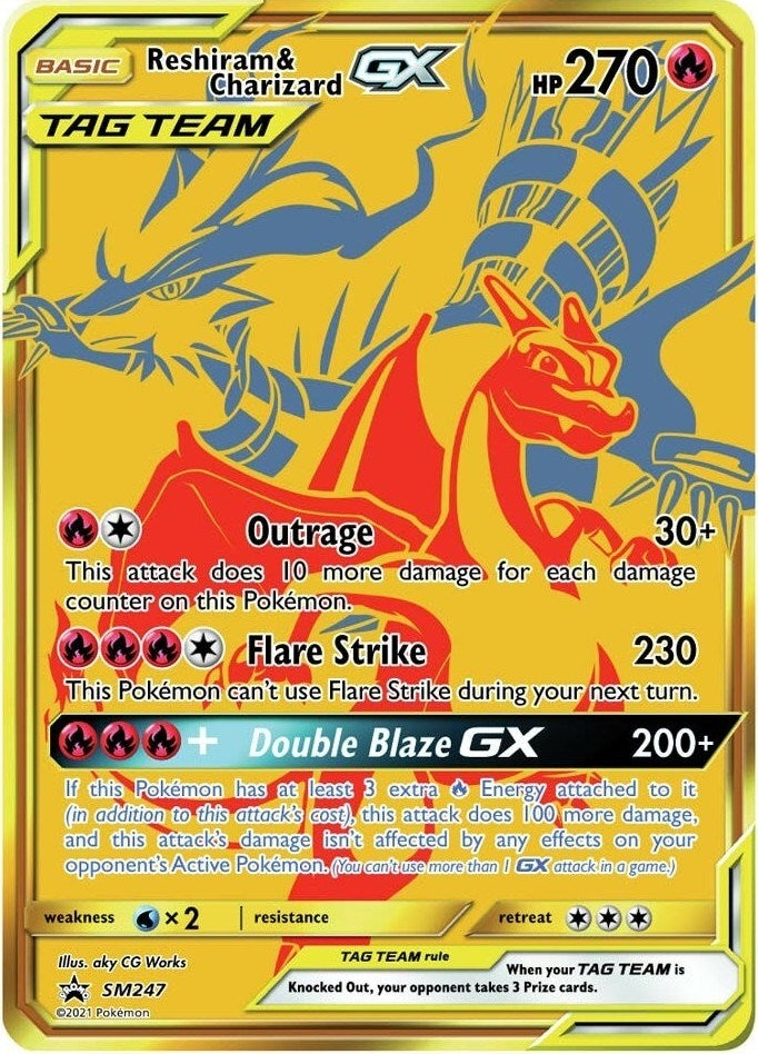 Reshiram & Charizard GX - SM247 (SM247) (SM Promos)