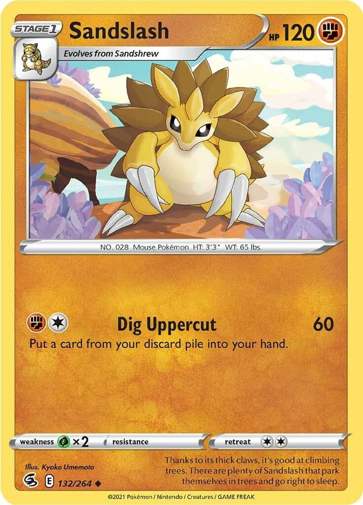 Image for Sandslash (132/264) (SWSH08: Fusion Strike) (SWSH08) - Pokemon