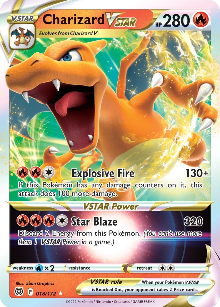 Image for Charizard VSTAR (018/172) (SWSH09: Brilliant Stars) (SWSH09) - Pokemon