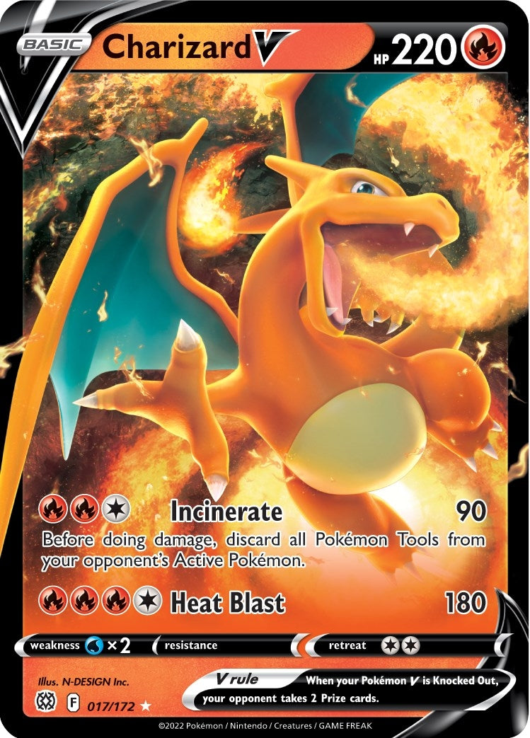 Image for Charizard V (017/172) (SWSH09: Brilliant Stars) (SWSH09) - Pokemon