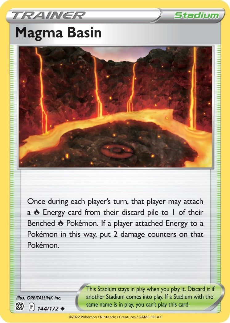 Image for Magma Basin (144/172) (SWSH09: Brilliant Stars) (SWSH09) - Pokemon