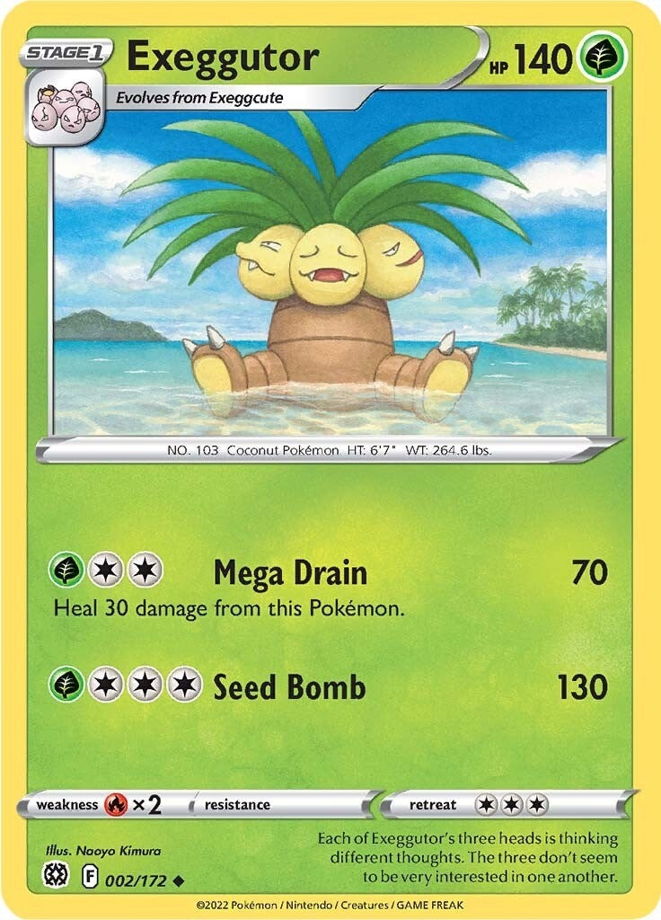 Image for Exeggutor (002/172) (SWSH09: Brilliant Stars) (SWSH09) - Pokemon