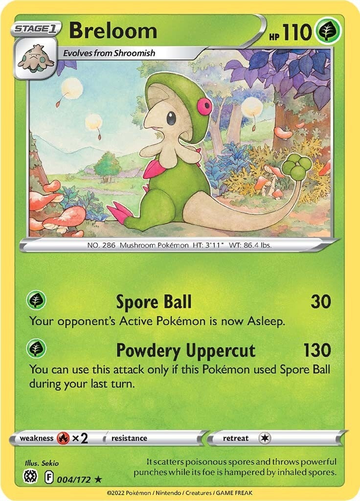 Image for Breloom (004/172) (SWSH09: Brilliant Stars) (SWSH09) - Pokemon