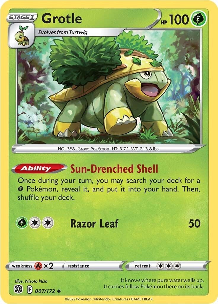 Image for Grotle (007/172) (SWSH09: Brilliant Stars) (SWSH09) - Pokemon