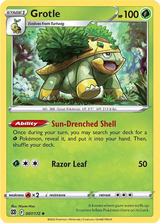 Image for Grotle (007/172) (SWSH09: Brilliant Stars) (SWSH09) - Pokemon