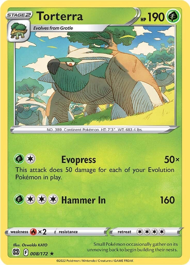 Image for Torterra (008/172) (SWSH09: Brilliant Stars) (SWSH09) - Pokemon